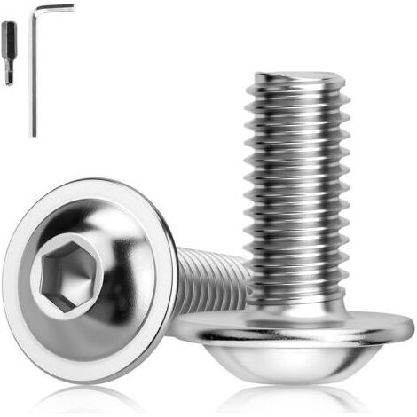 25 Boulon, M5x20mm, Acier Inoxydable A2 V2A, Tête Plate, Six Pans Creux, Pour Meubles et Électronique (1/5)
