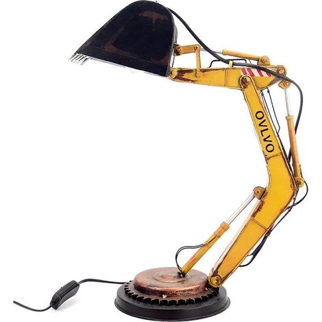 MINKUROW Lampada Da Scrivania A Led Lampada Da Tavolo Lampada Da Lettura Lampada Da Tavolo Regolabile A Forma Di Escavatore Per Cameretta Dei Bambini (1/5)