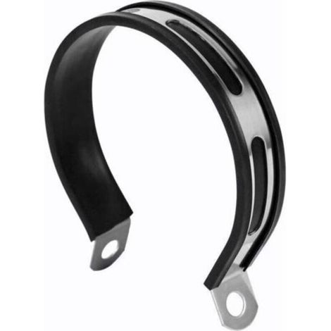 Support de Fixation de tuyau de silencieux d'échappement demi-cercle Bracelet de suspension pour moto universel(2pcs) (1/5)