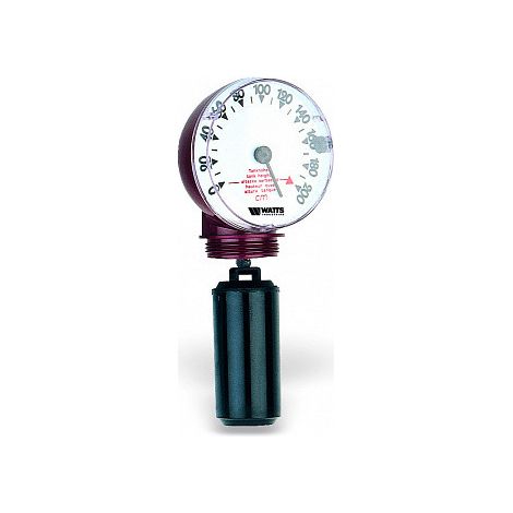 Watts – Jauge à fuel mécanique verticale 22L0103102 – Flotteur antichoc – Réglage extérieur par tournevis – Raccord cuve 1"1/2 M