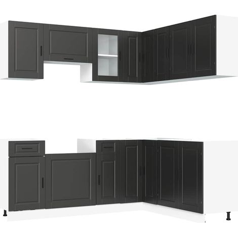 Ensemble d'armoires de cuisine Meuble de cuisine 11 pcs Porto bois d'ingénierie (1/5)