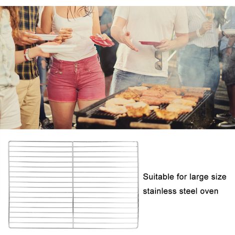 Grille de Barbecue en Acier Inoxydable Antiadhésive, Filet pour Grand Four et Grill (30x45 cm) (1/5)
