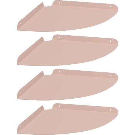 Maison Exclusive - Schwebendes Regal mit Regal 4 pcs Rosa 30 x 30