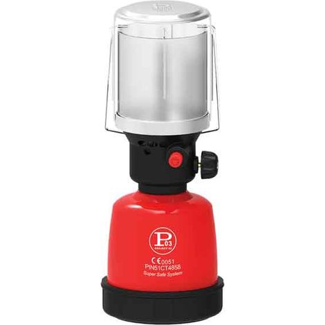 LÁMPARA DE GAS DE CAMPING ENCENDIDO PIEZO 190 g