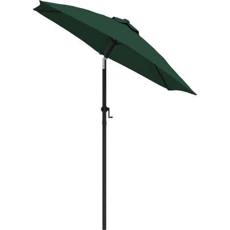 Parasol, Parasol pour Balcon Jardin Plage Terrasse, Vert 200x211 cm Aluminium OIB6065E (1/5)