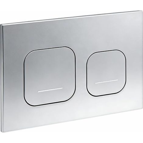 Plaque de commande pour WC suspendu, plaque de déclenchement, plaque à touches, compatible avec Geberit Sigma 01, UP300 et UP320, fonction de double chasse (Noir avec cercle argenté)