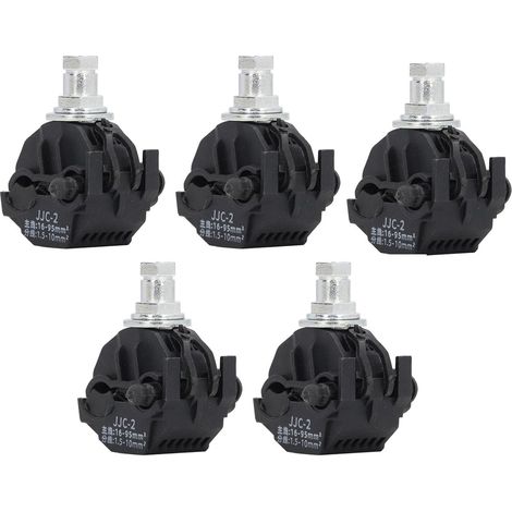 5-Piece Insulation Piercing Connector, 1KV Non-Peel Piercing Clamp, High/Low Voltage Cable Separator, Unbreakable Wire Insulation Piercing Clamp (1/5)