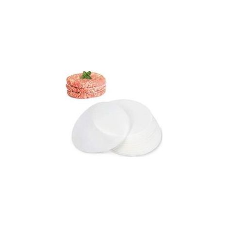 500 antihaftbeschichtete Papiere, 11 cm Durchmesser, lebensmittelecht, biologisch abbaubar, für Hamburger und Hackfleischsteaks (1/5)