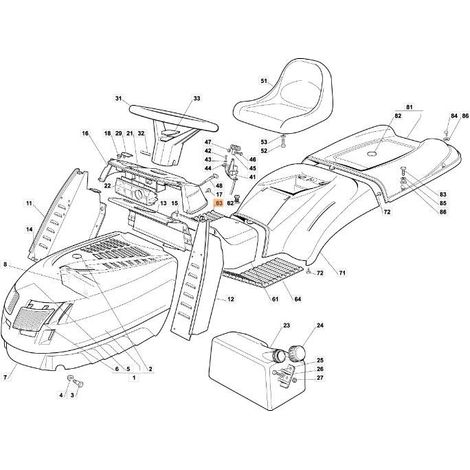 ORIGINAL EMAK FUSSSTÜTZENABDECKUNG G125110270E0