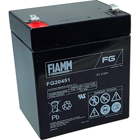 Batteria al piombo Fiamm, 12V, 4,5Ah (1/2)