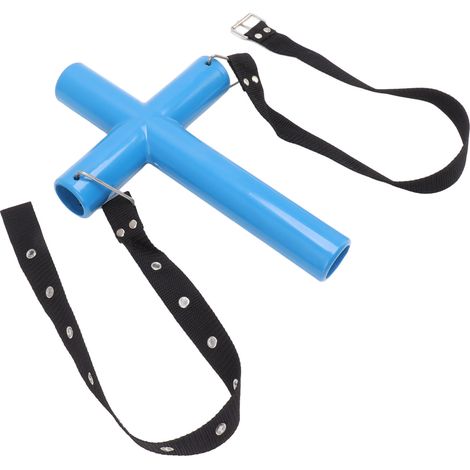 Ouvre-bouche pour le lavage gastrique des animaux (bovins, chevaux, moutons) - Outil en forme de croix - Bleu S (1/5)