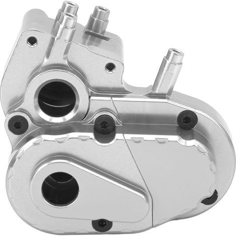 Boîtier de transmission aluminium complet pour Axial Capra 1.9 UTB, carter argenté, pièce de rechange (1/5)