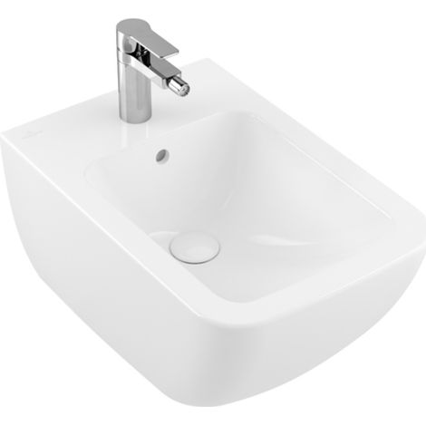 Villeroy & Boch Venticello Bidet, 1 Hahnloch, mit Überlauf,