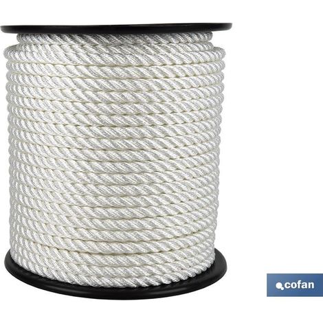 Bobine de Cordage d'Amarrage Fabriqué 100% en Multifilaments de Polyester Plusieurs couleurs et mesures à choisir