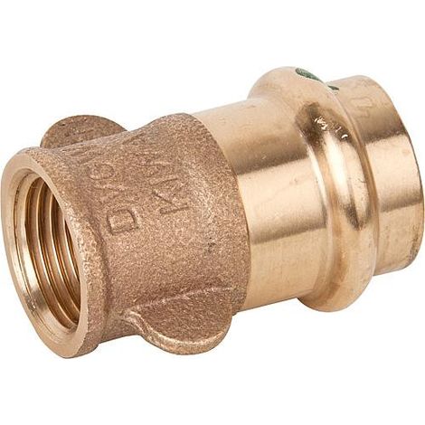 Viega Pièce de transition Sanpress 298913 18 mm x Rp 2000 / 2, bronze ou bronze silicium, SC-Contur (1/2)