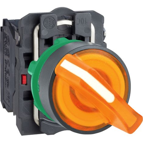 Lampada LED SEL.LUM. potenza 24V, NO+NC, colore giallo.