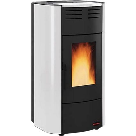 1PZ TERMOSTUFA A PELLET 'RAFFAELLA IDRO H15' Colore grlc (grigio luce)