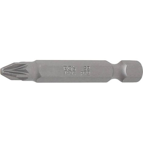 Embout Cruciforme PZ2 6,3 mm (1/4) - L. 50 mm - Précision et Compatibilité Universelle, Acier - D-Work (1/5)