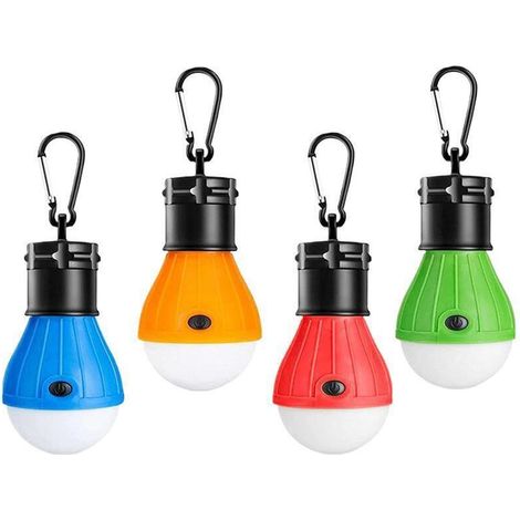 Lampe De Camping LED - Étanche - 150 Lm - 3 Modes (Plein/Demi/SOS) - Pour Tente Randonnée Pêche Alpinisme Urgence - Lot De 3 (1/5)