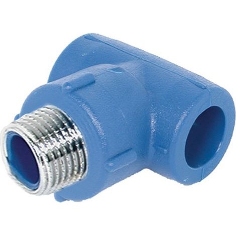 Raccordo a T 20 x 1/2" filettato maschio in polipropilene Prandelli