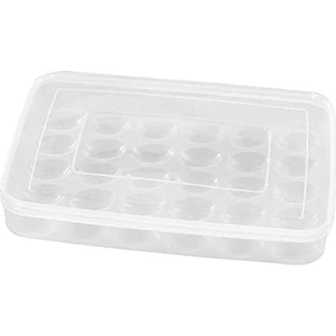 Boîte À Œufs - 30 Œufs - Plastique PP - Couvercle Transparent - Réfrigérateur Et Extérieur - 34,5x26x4cm (1/5)