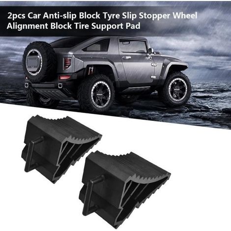 2 Stück Anti-Rutsch-Block-Radkeile aus ABS, Gleitstopper, umgedrehte Überrollpads (1/4)