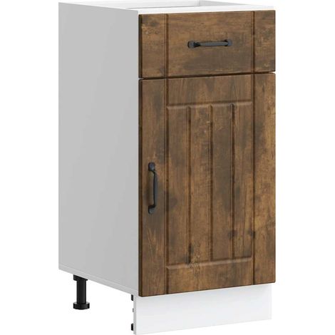Küchen-Unterschrank Lucca Räuchereiche Holzwerkstoff