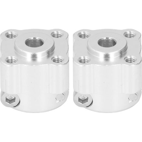 2-teiliges Klemmring-Set, doppelt geteilt, 1/4 Zoll Rundloch, Aluminiumlegierung, für Wellenklemmung (1/5)
