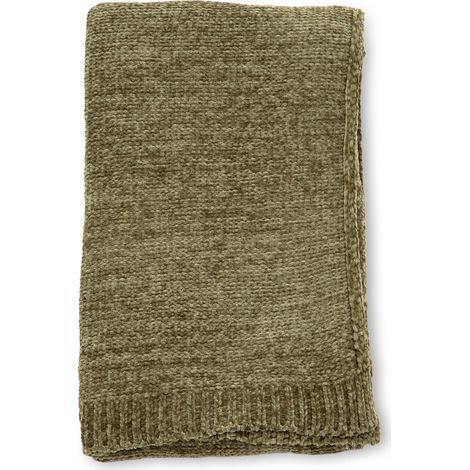 Jeté de canapé en polyester chenille Ally 170 x 130 cm (1/4)