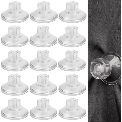 Set mit 15 Saugnäpfen ohne Bohren für Küche, Schlafzimmer, Badezimmer, Büro, Schränke, Camping im Freien, handgefertigte Dekoration (60 mm)