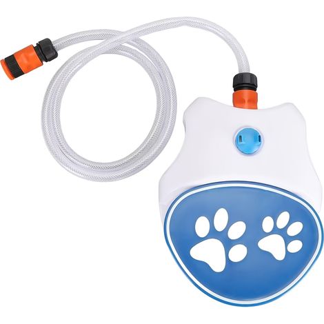 Fontaine à eau extérieure pour chiens avec capteur de pattes, buse et tuyau - pulvérisateur d'eau pour tapis roulant (1/5)