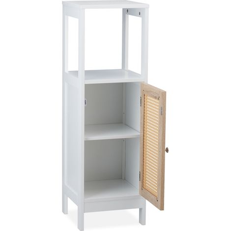 Scaffale da bagno compatto con 3 livelli pratico contenitore 60 x 30 x 90 cm in MDF bianco 130011708