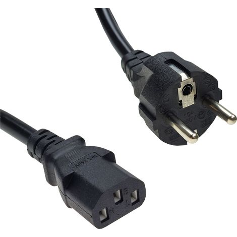 Stromkabel 230 V  C13  gerade  0,3 m