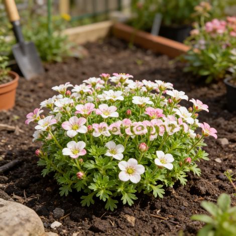 Saxifrage Schneeteppich 20cm Godet 9cm - Saxifraga (1/4)