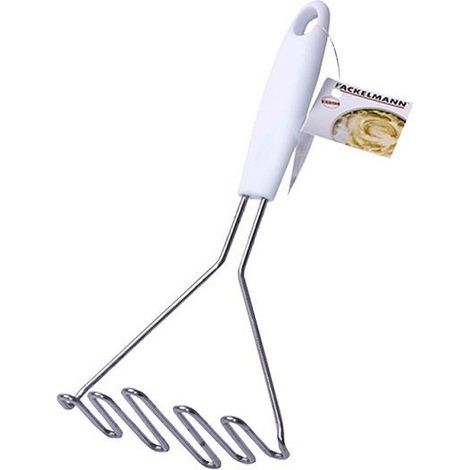 Machacador de patatas ECO de acero inoxidable blanco 24 cm FACKELMANN