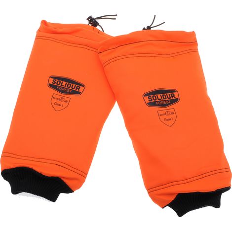 Jardiaffaires – Manchettes de protection pour bûcheronnage – 100% polyester hydrophobe – Anti-coupures classe 1 – Confort optimal avec poignet élastique (1/3)