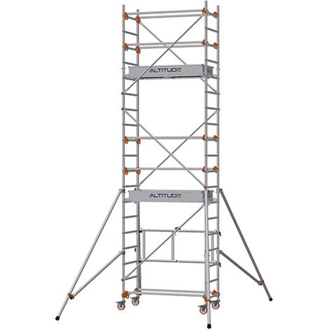 Trabattello  2 piani - Altezza max. di lavoro 6.80m - 613155 (1/5)