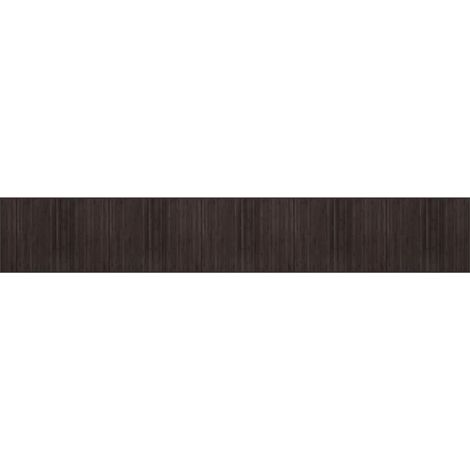 Tapis de sol,Tapis rectangulaire marron foncé 80x1000 cm bambou CFW211466 (1/5)