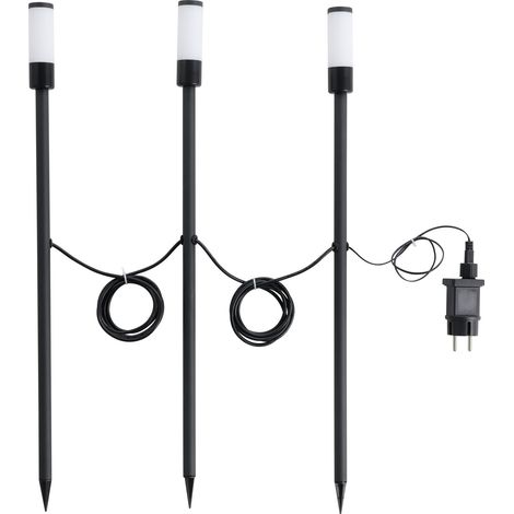 Lampade Da Esterno Zancaro 1 Alluminio Nero Plastiche Bianco Led 1W 390Lm Ip44