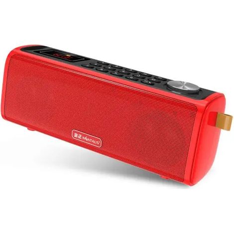 Mini radio FM portable, enceinte Bluetooth portable de 10 W, lecteur de musique pour carte TF et USB, prend en charge la réduction du bruit CVC pour les appels/enregistrements. (1/5)