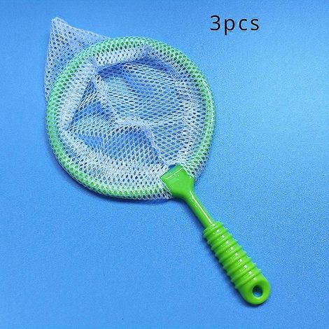 Ensemble de trois grands filets de pêche - Plastique haute résistance, durable, convient pour attraper poissons et insectes - Convient aux aquariums, aux enfants et aux aventures en plein air. (1/5)