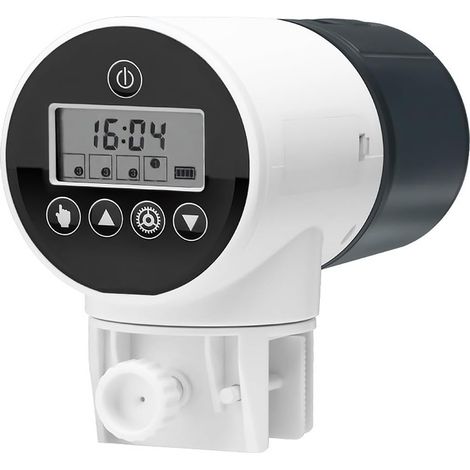 Distributeur Automatique de Nourriture pour Poissons d'aquarium 200ML Distributeur Automatique de Nourriture pour Poissons étanche à l'humidité avec écran LCD (1/5)