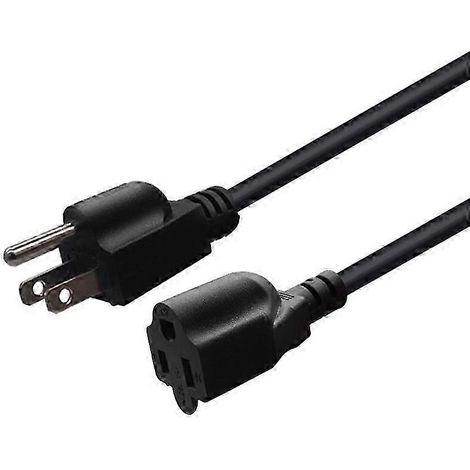 Câble d'alimentation NEMA 5-15P vers NEMA 5-15R, câble d'alimentation secteur robuste 16 AWG, compatible avec les moniteurs d'ordinateur. (1/5)