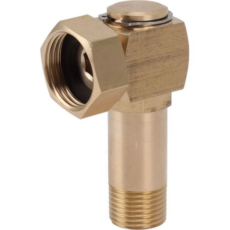 Adaptateur de Jardin en Laiton G1/2, Coude pour Tuyau Haute Résistance - Pièce de Rechange (1/5)