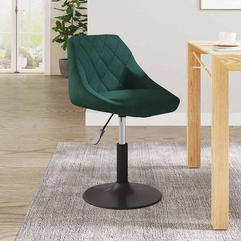 Chaise de salle à manger Vert foncé Velours (1/5)