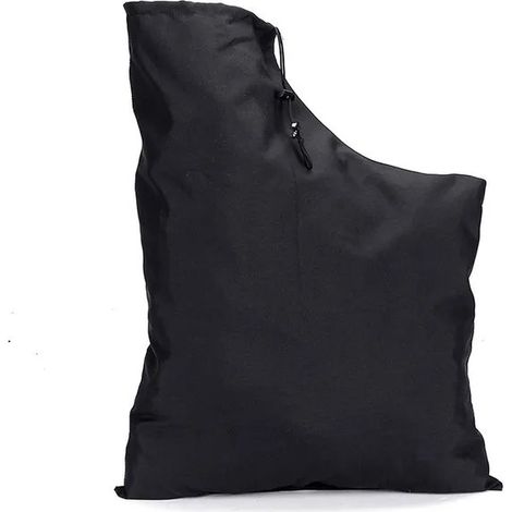 Verstellbarer Laubsäckchen aus Oxford-Gewebe, 44 x 60 cm, großes Fassungsvermögen, hocheffiziente Laubsammlung, 1 Stück, schwarz.