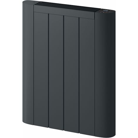 Reina Serre Electric Horizontal Aluminium Radiator 580mm H x 480mm W - Anthracite
