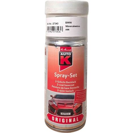 Bombe de peinture pour carrosserie - BMW - A96 Mineralweiss - 150 ml - Auto K