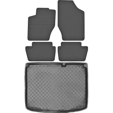 Juego de alfombrillas de goma para Peugeot 307 Hatchback (2001-2007) + alfombrilla para el maletero. (1/5)