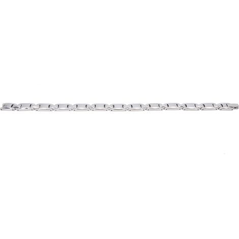 Bracelet Magnétique en Acier Titane Unisexe pour Soulagement de la Douleur - Style Élégant Argenté (1/5)